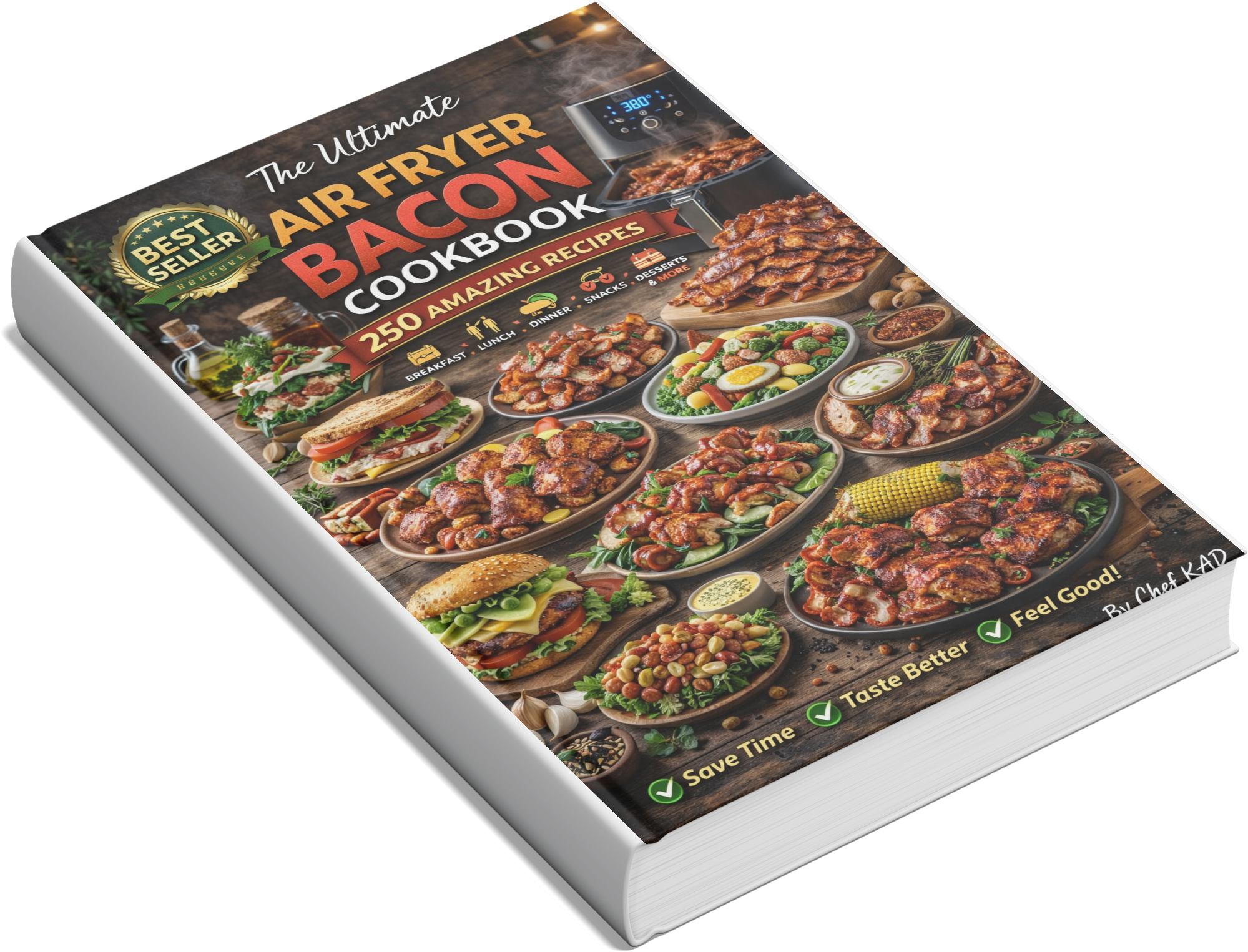 The Ultimate Airfryer Bacon COOKBOOK 250 Amazing Recipes